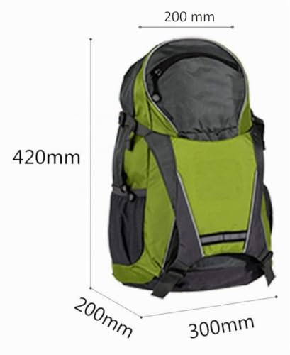 LEDWARNING Sac à Dos 18L à 48 LEDs réfléchissant avec Signalisation de Direction pour Vélo et Trottinette. Télécommande et USB Rechargeable. Vendeur et Stock en France (Vert/gris) – vue 3