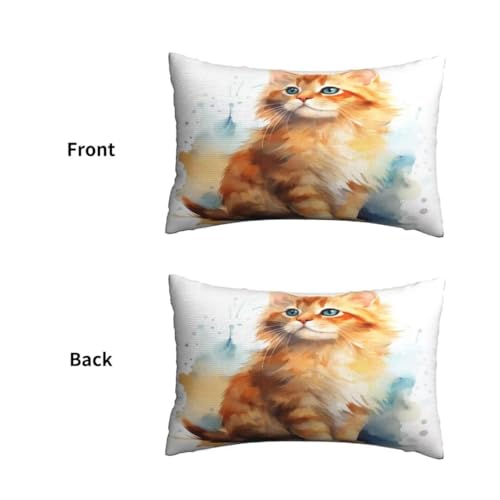Housse coussin mignon 60x80 double face avec fermeture éclair cachée - 3