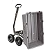 Gorilla Carts Heavy-Duty Poly Dump Cart, 5 Cu Ft Tub, 800 lb Haul Capacity, Gray – Towable Utility Wagon with Quick-Release Dumping & Pneumatic Tires for Yard, Landscaping and Gardening