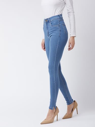 Image of Miss Chase Women's Skinny High Rise Cropped Stretchable Denim Jeans