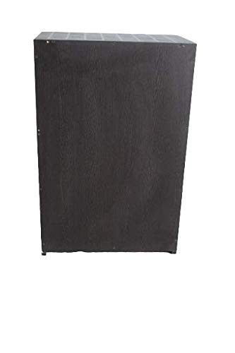 Image of Singar Furniture Wood Double Door Wardrobe 3 Feet (Black Textured)