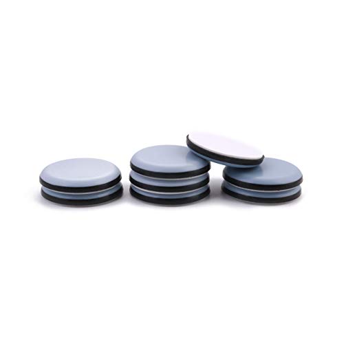 3/4" Adhesive Furniture Sliders -Furnigear Chair Glides Ptfe Mover Slide On Furniture & Kitchen Appliances Slider Easy And Safely - Best Furniture Sliders For Carpet Hardwood Floors (20 Pack) #TOP2