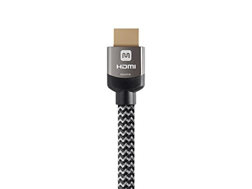 Monoprice Active High Speed Hdmi Cable - 40 Feet - Gray, 4K @ 60Hz 18Gbps 26Awg Yuv 4:2:0 Cl3 - Luxe Series,Black #TOP2