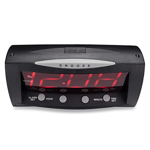 Westclox 66705 Large Led Alarm Clock, Red Display #TOP1