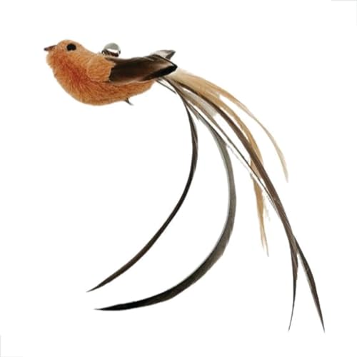 2x Refil Reposição Pássaro Brinquedo para Varinha para Gato Interativo Com Ventosa Fixar Chão Vidro