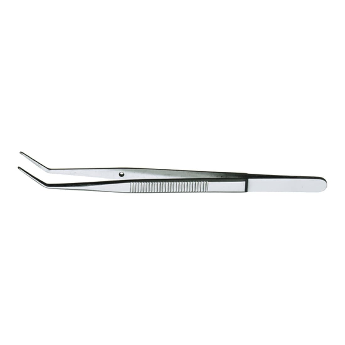 Stahlwille 77510001 13131 Bent Blunt Tweezers, Stainless Steel, Finely Milled Inside, Made in Germany