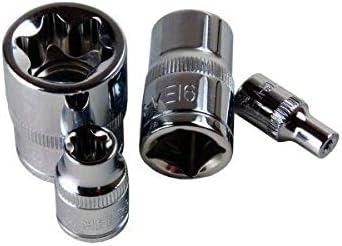 US PRO Tools 14pc 1/4" 3/8'' 1/2'' Dr E-Torx Socket Set On Rail 3390