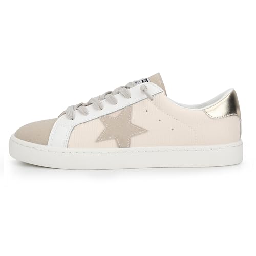 Image of VINTAGE HAVANA Women's Fashion Sneakers | Casual Lace up Low Top Tennis Shoes | Cute Trendy Dressy Sneakers