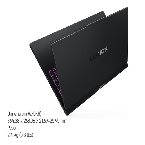 Legion Pro 5i, Notebook Gaming, Intel Core i9-14900HX, RAM DDR5 32Gb, SSD 1Tb (2x512Gb), Display HDR 16" WQXGA DCI-P3 100% 240Hz, Nvidia Geforce RTX 5070,Tastiera RGB QWERTY, Win 11Pro, Ready - Notebook - Immagine 4
