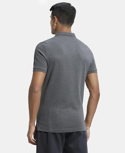 Image of Jockey 3912 Men Super Combed Cotton Rich Solid Half Sleeve Polo T-Shirt