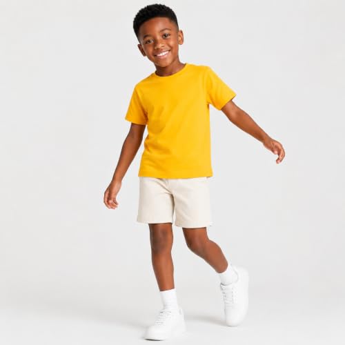 Image of Mud Kingdom T-Shirt for Boys Short Sleeve Plain Cotton Classic Summer Casual Stripe