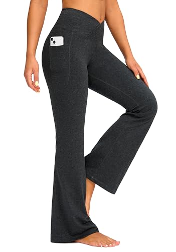G Gradual Women's Flare Leggings Crossover Yoga Pants 29