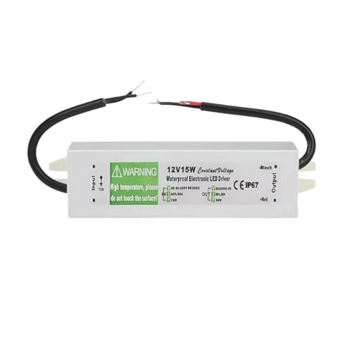 Pilote LED DC12V étanche IP67 avec puissance de 15W anti-scintillement