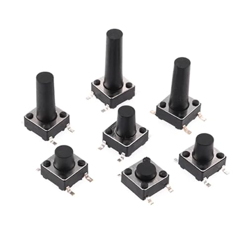 Tact push button switch 6x6x10 SMD de 4 pines microinterruptor para placas electrónicas 5