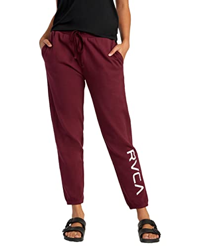 RVCA Women's Classic Sweatpants, Wine, S