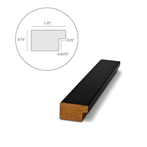 ArtToFrames 25x32 Inch Black Picture Frame, This 1.25 Inch Custom Poster Frame is Soft Black - Comes with Economy Acrylic and Corrugated Backing (2WOM5180-25x32) by ArtToFrames - Image 3