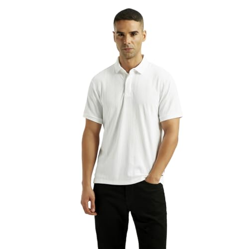 Image of Levi's Men's Redloop Self White Slim Fit Polo T-Shirt