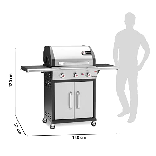 Landmann-Gasgrill Landmann, Gasgrill 3 Brenner, Gusseisenrost