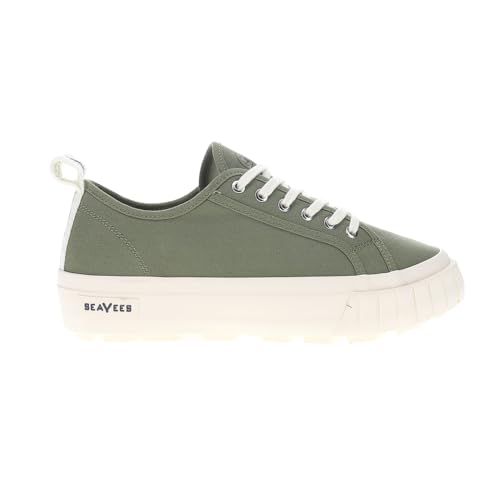 SEAVEES Womens Melrose Lug Platform Sneakers Shoes Casual - Green - Size 7 M