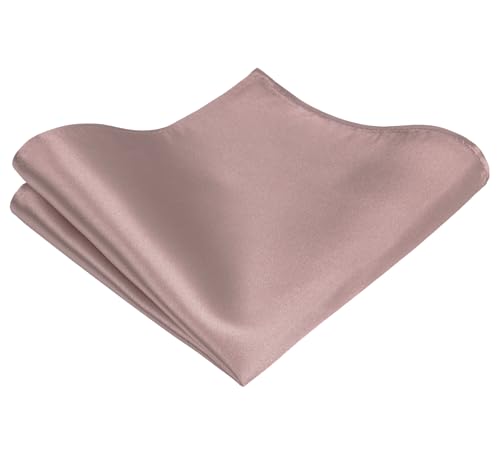 Image of TIE G Solid Satin Woven dyed Color Formal Black Necktie and Pocket Square Sets in Gift Box