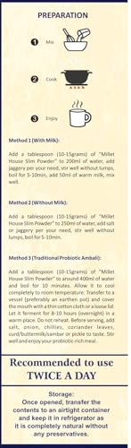 Image of Natural Weight Management Powder 1KG | Slim & Strength Millet Drink Mix for Metabolism & Energy | Sugar-Free | Pack of 1