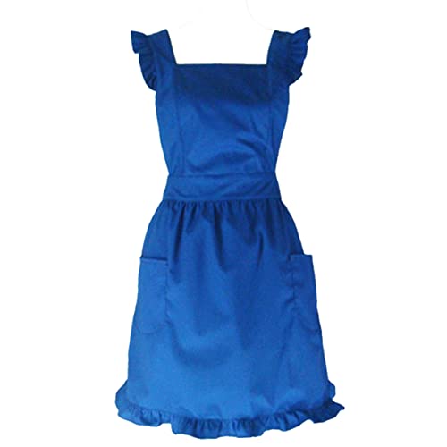Hyzrz Cute Lovely Cotton Retro Kitchen Cooking Aprons for Women Girls Vintage Baking Victorian Apron...