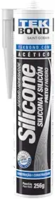 Silicone acético para uso geral 256 gramas - TekBond (Preto)