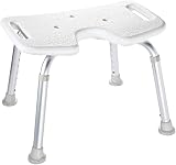 RIDDER Badhocker Duschhocker Duschstuhl Duschhilfe Badestuhl Duschsitz 110 kg weiß oder grau Polyethylen Aluminium
