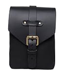 Trip Machine Company Motorrad-Tanktasche, Leder, Schwarz