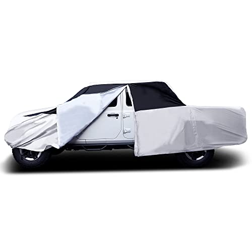 Image of Titan Premium Multi-Layer PEVA Car Cover for Gladiator Pick-up Trucks 218 inch. Waterproof, UV Protection, Anti-Scratch Protective Lining, Driver-Side Zippered Opening. Fits Gladiator Pickup Trucks.