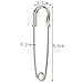 10Pcs Safety Pins Extra Large Heavy Steel Pins for All Kinds of Handicrafts, Blankets, Skirts, Crafts, Kilts and DIY Craftsmanship
