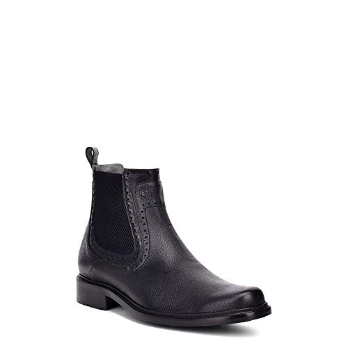 FRANCO CUADRA Men's Boot in Genuine Deer Leather Black2