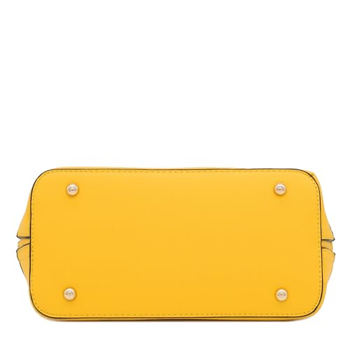 Image of FashionPuzzle Zip-Around Saffiano Classic Dome Satchel