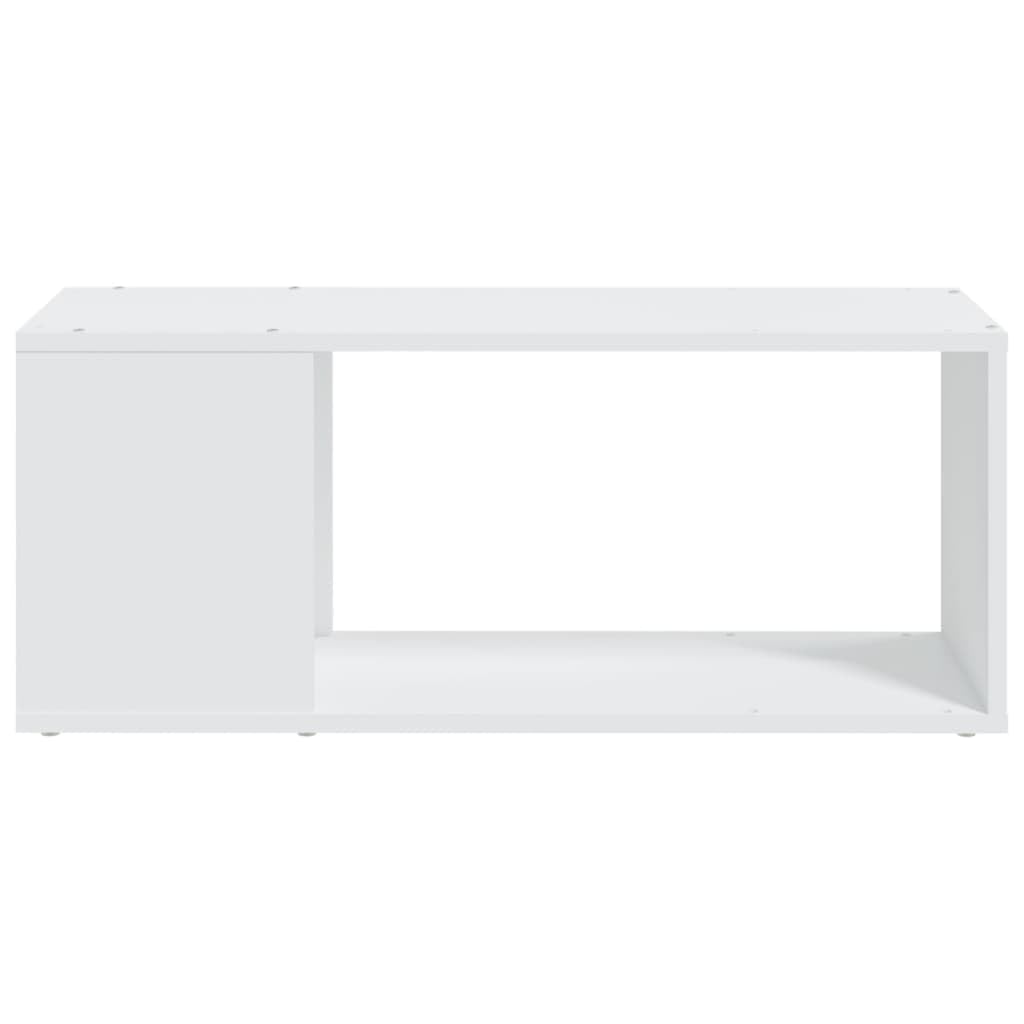 vidaXL Mueble para TV Soporte Mobiliario Aparador Armario Estante Salón Sala de Estar Dormitorio Decoración de Madera Contrachapada Blanco 80x24x32 cm