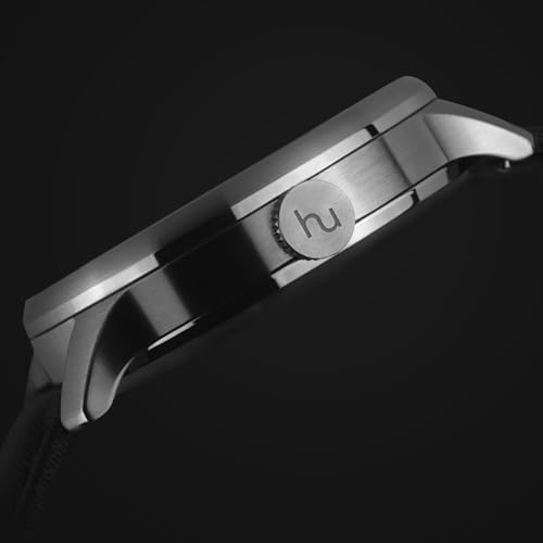 Montre Automatique en Acier Eidos Saphir Noir 3D Luxe