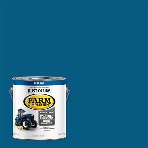 Image of Rust-Oleum 280172 Farm & Implement Enamel Paint, Gallon, Ford Blue