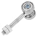Angoily Heavy Duty Roller Bearing Channel Steel Struts Trolley Assembly Sliding Door Roller 22mm