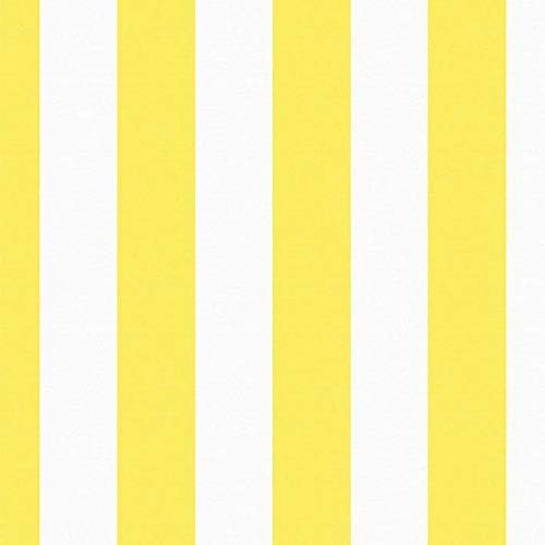 Amazon 壁紙 シール はがせる Candy Stripe Lemon ストライプ 黄色 キッズ 子供部屋 イエロー 壁紙