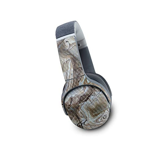 Image of MightySkins Carbon Fiber Skin Compatible with Skullcandy Crusher Evo Wireless - Brown Marble | Protective, Durable Textured Carbon Fiber Finish | Easy to Apply | Made in The USA