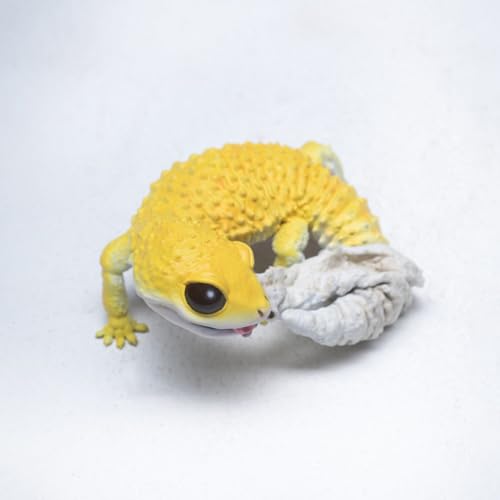 Figurine Gecko Léopard AMITD en résine haut de gamme pour décoration reptile - 8