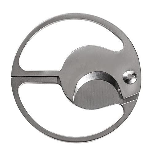 Rianpesn Tagliasigari Forbice, Cesoie per sigari Portatili Rotonde, Accessori per sigari Portatili con Lama Doppio Taglio ghigliottina in Acciaio Inossidabile