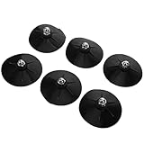 GARVALON Saugnapf mit Gewinde M8 und Platzsparendem Design 6 Stück aus Gummi und Metall mit Hoher Haftkraft für Boxsack Ersatz für Boxtrainingsgeräte Zuhause