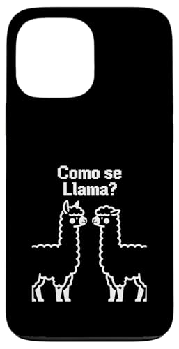 como Se Llama Retro Pixel Llama Humor Español Diseño Gráfico Carcasa para iPhone 13 Pro MAX