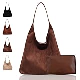 Bolso De Mujer, Bolsa De Hombro Piel De Ante,Bolso Bandolera De Gran Capacidad, Casual Oficina Bolsa Tote, Para Trabajo,...