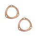 2PCS 3.5 Inch Exhaust Gasket, Copper Exhaust Flange for Header Gasket & Collector Gasket, Automotive Exhaust Systems & Parts, Car Accessories Exhaust Pipe Gasket Compatible with BBC/SBC (3.5 Inch)