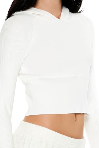 Forever 21 Women's Hooded Raglan Sweater3
