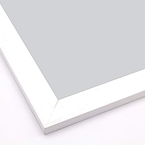 Cornice su Misura Moderna in Legno Massello - Colore Bianco