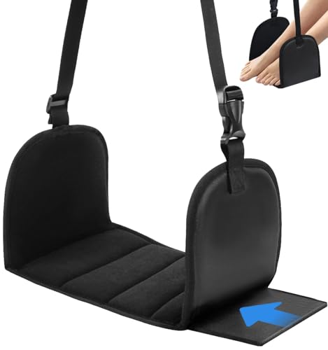 M MOACC Flugzeug Fußstütze Fuß Hängematte, Fußstütze aus Premium Memory Foam, tragbare...