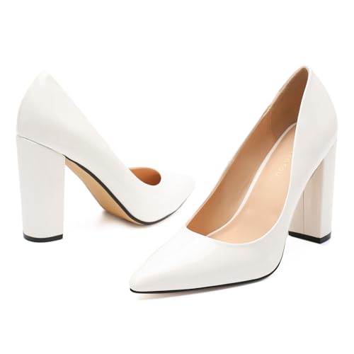 Image of Unisex High Heels for Men and Women 4.7 Inch Chunky Block Heels