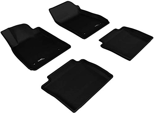 3D MAXpider 2014-2020 Chevrolet Impala Kagu 1st & 2nd Row Floormats - Black (L1CH04201509)